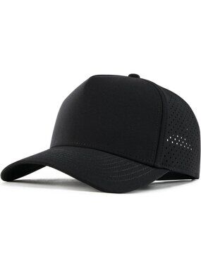 Men's Adjustable Snapback Mesh Baseball Cap - Laser Cut Design, Stylish